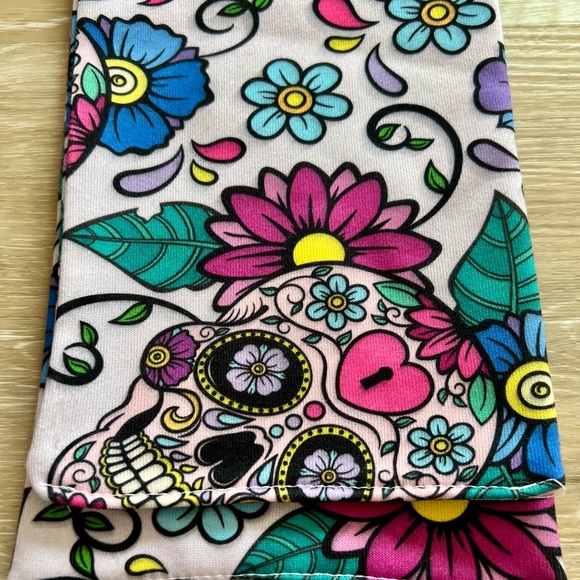 Day of the Dead Patterned Scarf - Multicolor - Picture 6 of 6